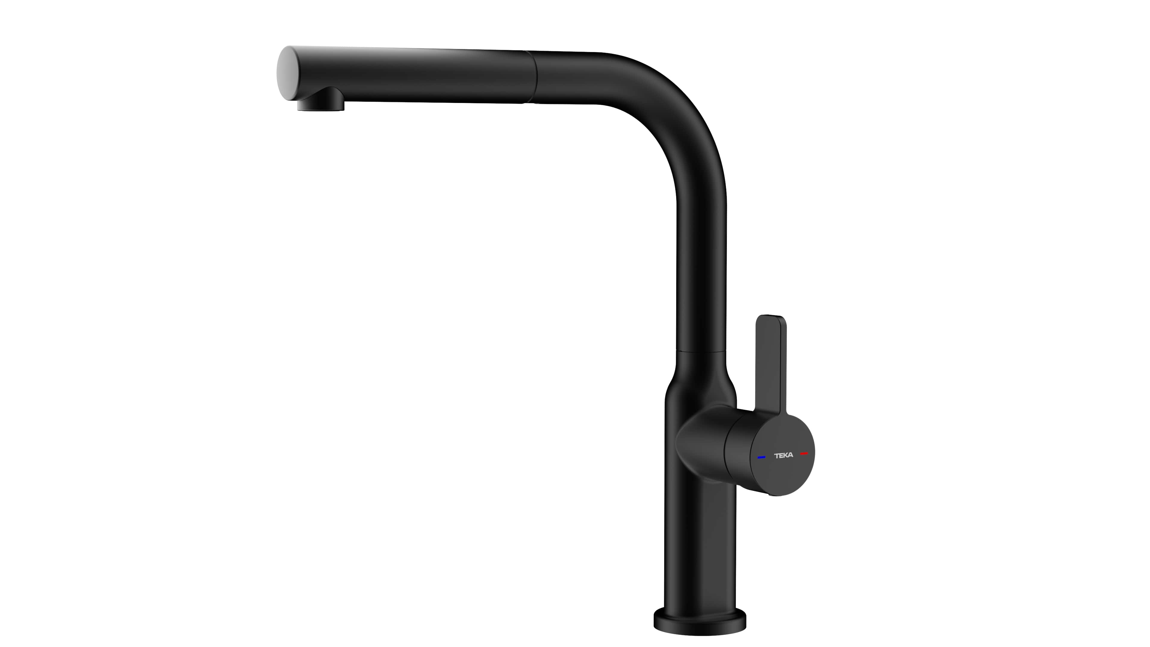 Teka Oval rubinetto da cucina verticale nero 116020019