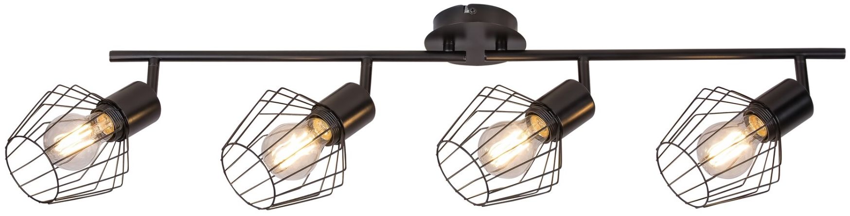 Rabalux Belano lampada da soffitto 4x40 W nero 3537
