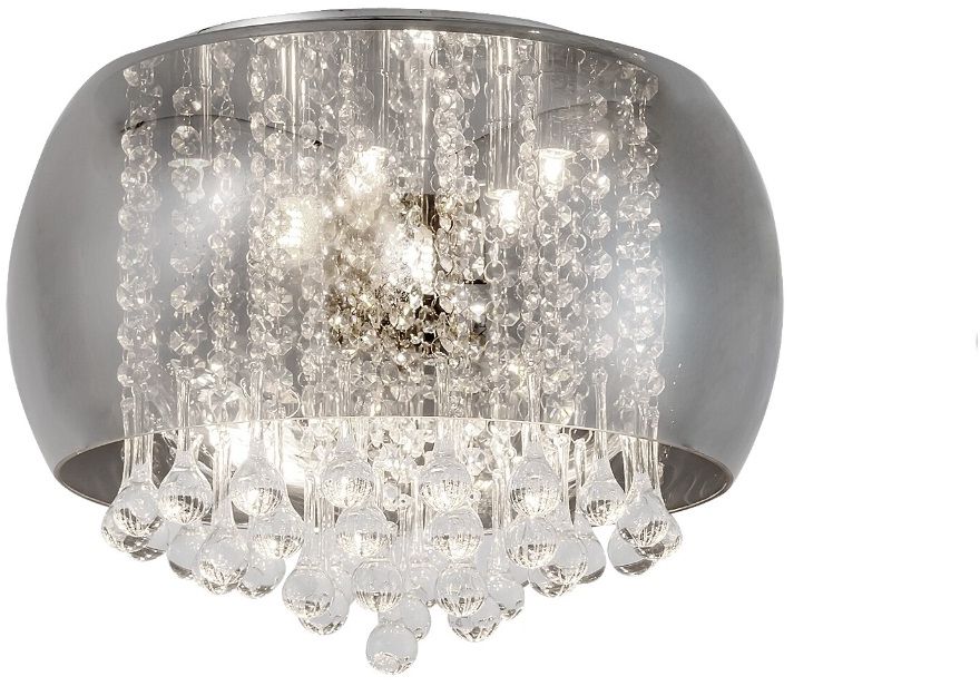 Rabalux Ninelle lampada da soffitto 6x40 W cromo-fumé 3598