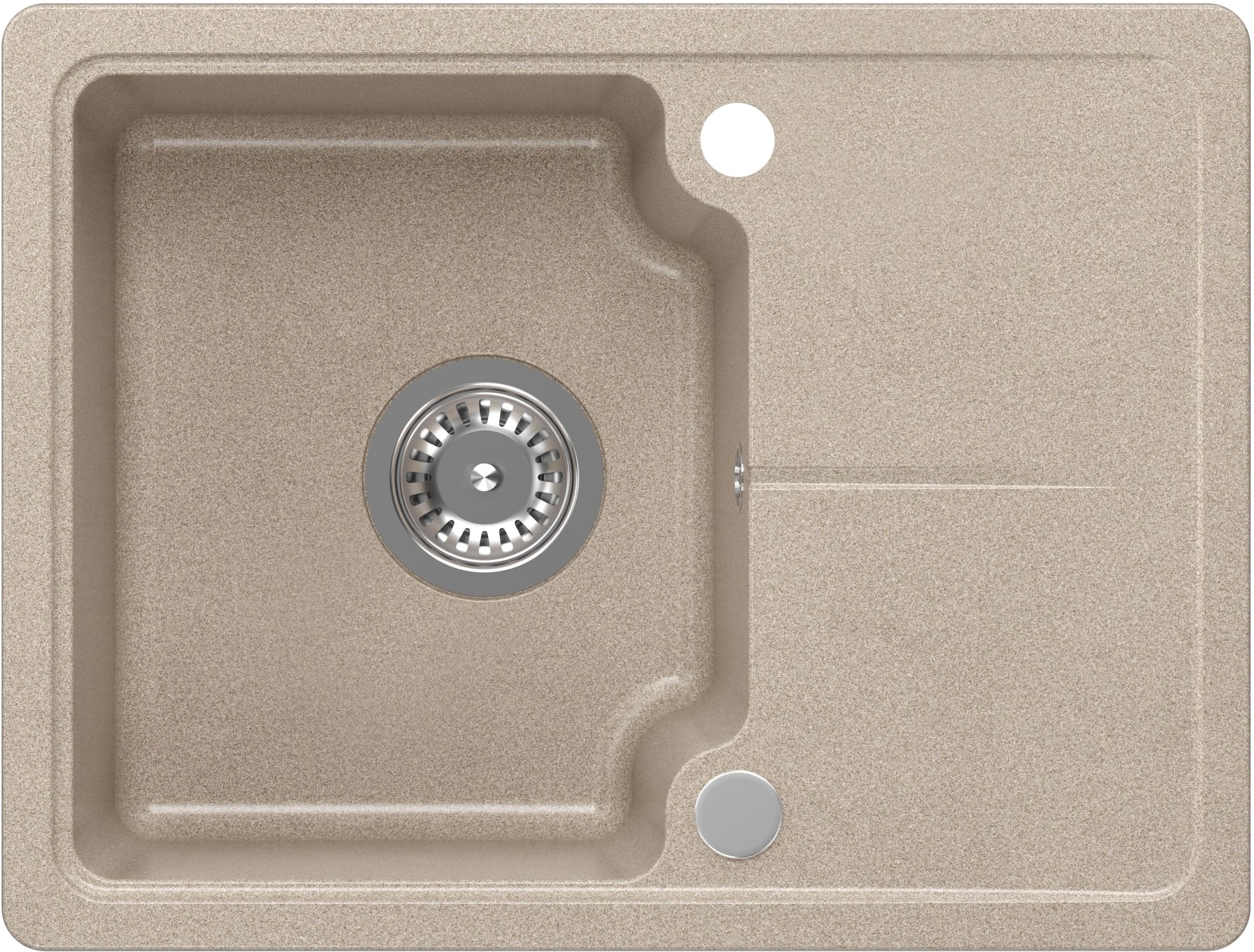 Quadron Baby Johnny lavello graniteq 58x44 cm beige HCQBJ5844BEZK