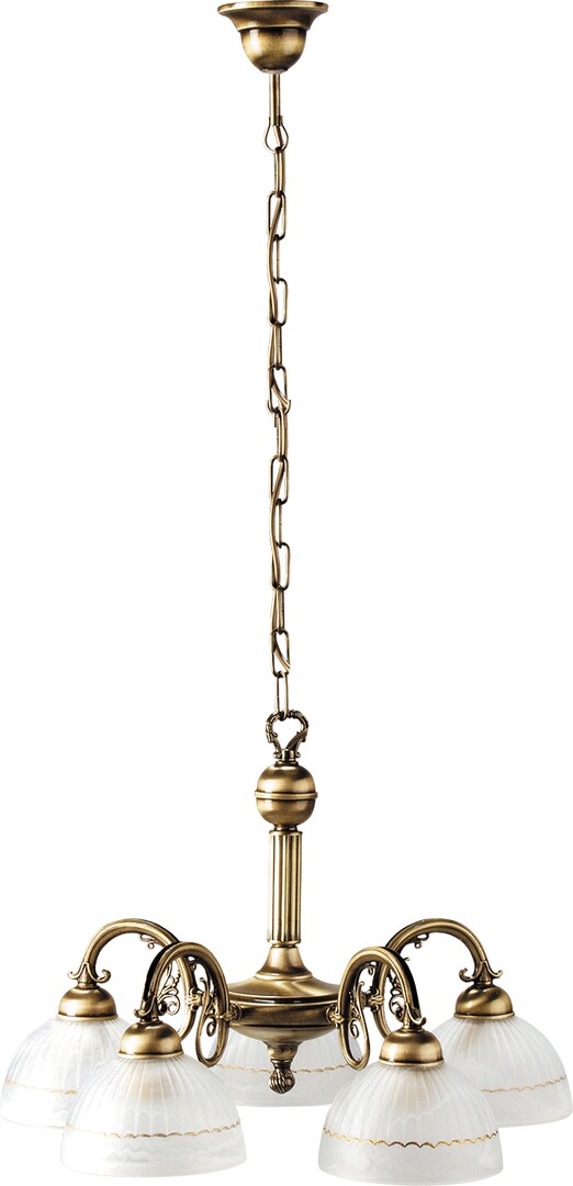 Rabalux Flossi lampada sospesa 5x40 W bianco-marrone 8815