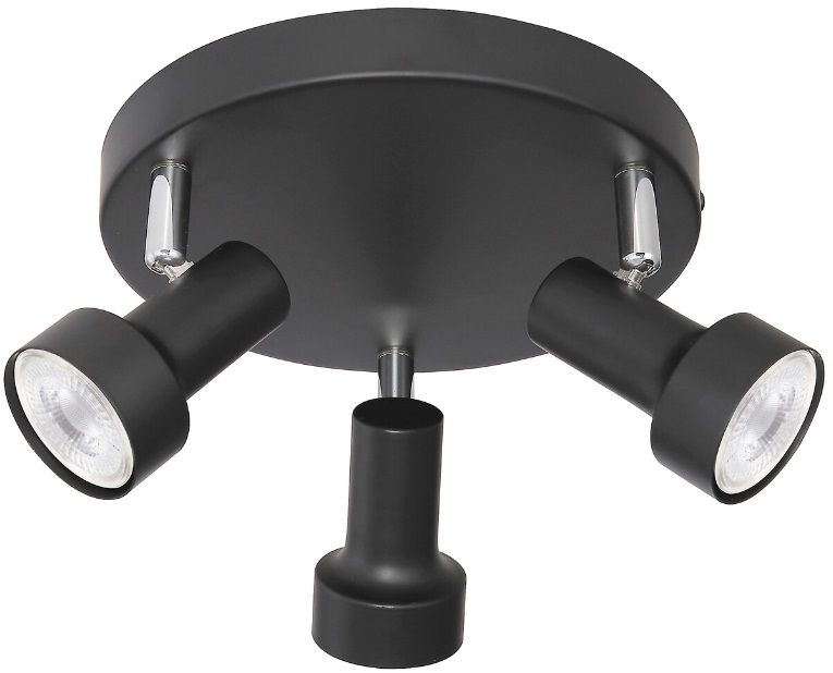 Rabalux Konrad lampada da soffitto 3x50 W nero 5324