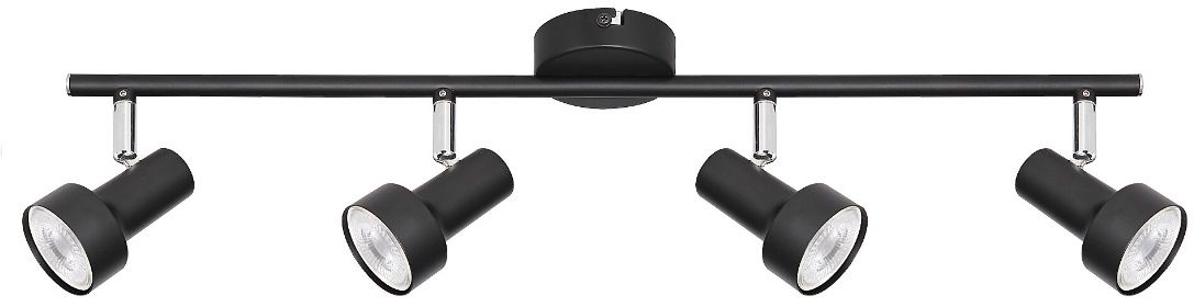 Rabalux Konrad lampada da soffitto 4x50 W nero 5325