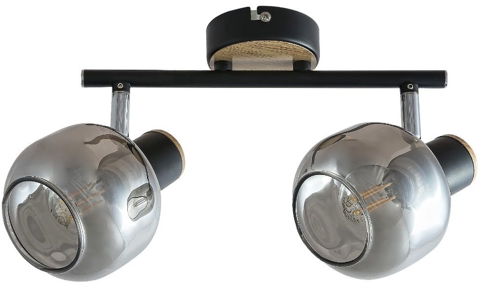 Rabalux Salazar lampada da soffitto 2x40 W fumé 5398
