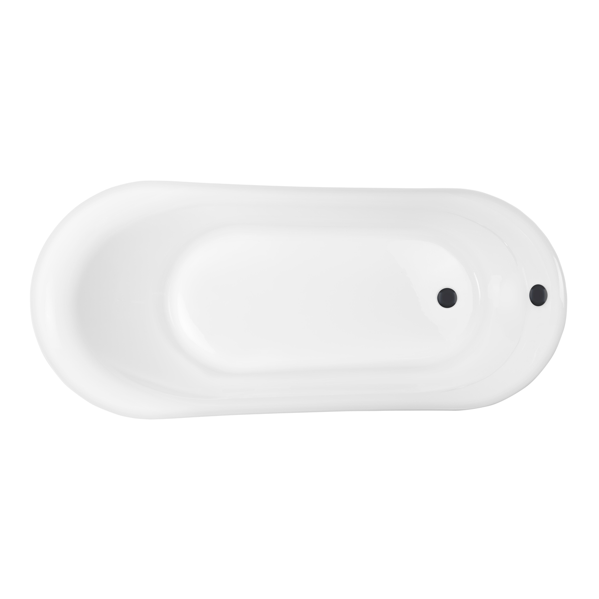 Set vasca da bagno freestanding Oltens Gocta 12003000, copertura piletta Oltens 09002300, 09004300