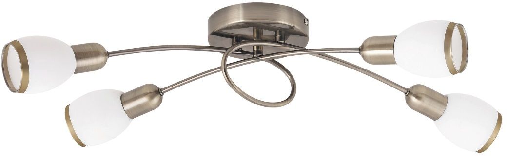 Rabalux Elite lampada da soffitto 4x40 W bianco-marrone 5973