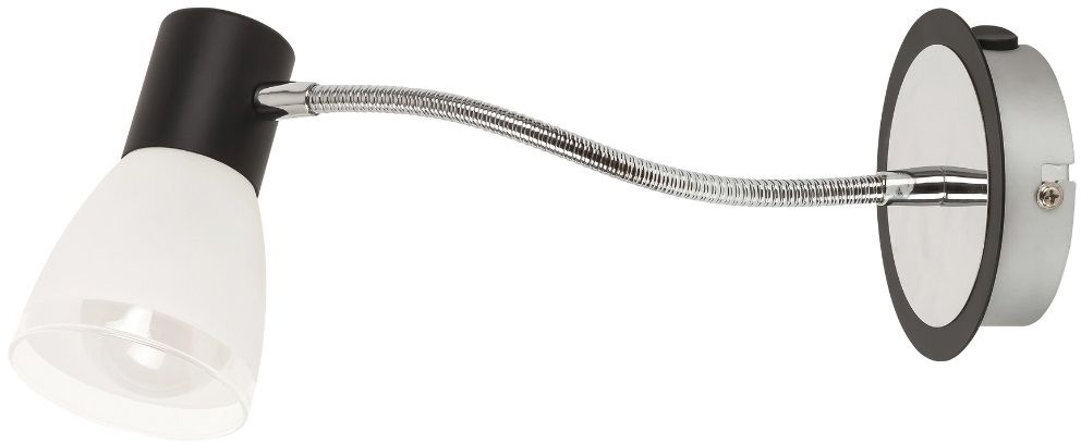 Rabalux Ati lampada da parete 1x15 W bianco-nero 5975