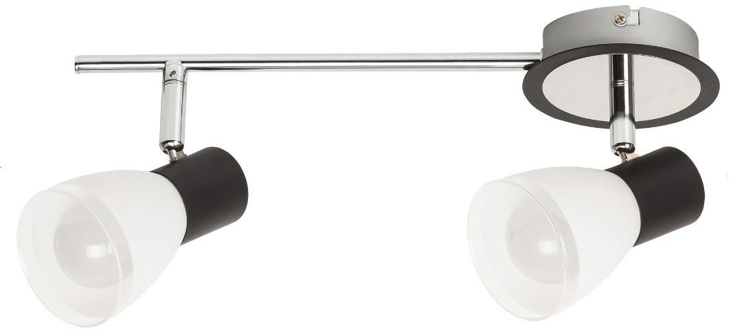 Rabalux Ati lampada da soffitto 2x40 W bianco-nero 5977