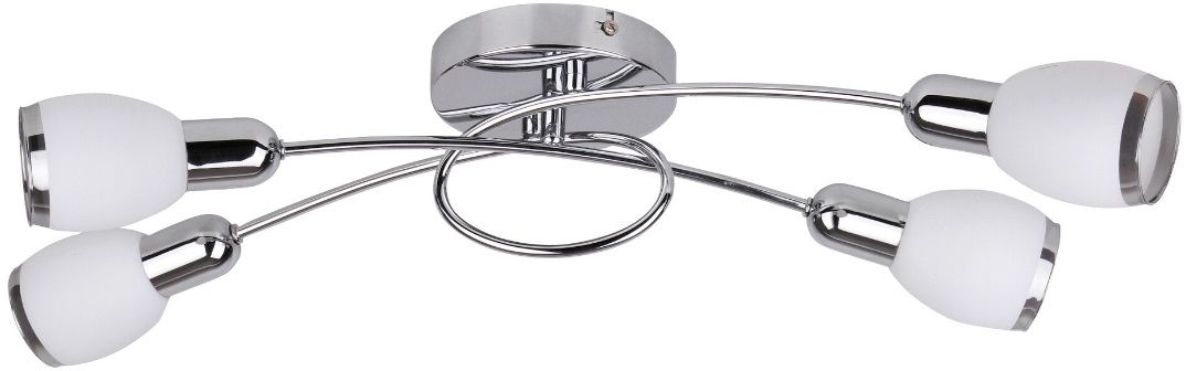 Rabalux Elite lampada da soffitto 4x40 W bianco-cromo 6063