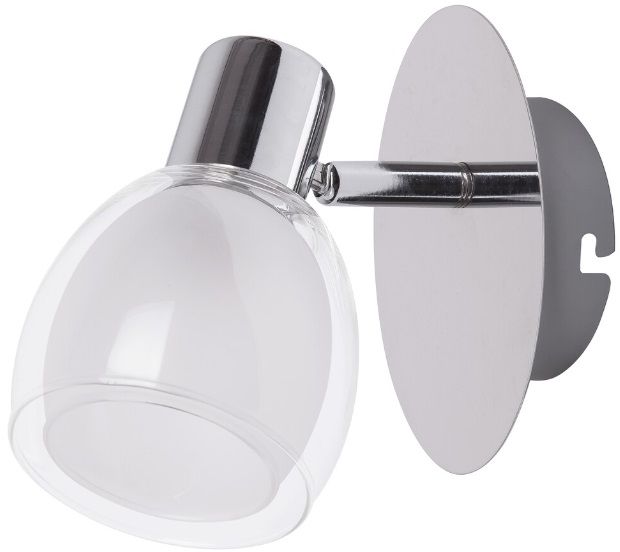 Rabalux Dave lampada da parete 1x40 W bianco-cromo 6835