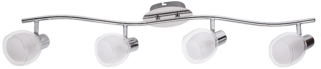 Rabalux Dave lampada da soffitto 4x40 W bianco-cromo 6838