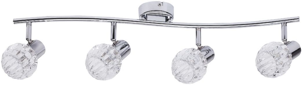 Rabalux Lauren lampada da soffitto 4x40 W cromo-trasparente 6094