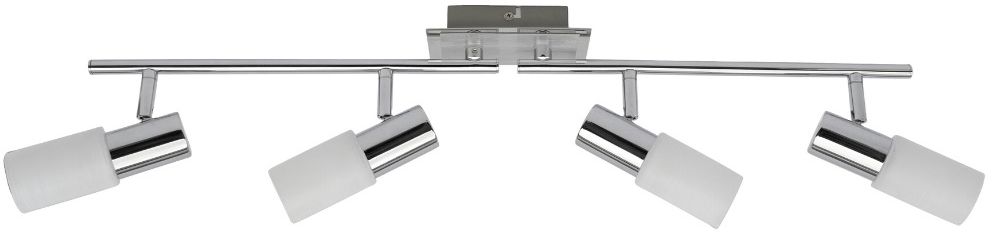 Rabalux Logan lampada da soffitto 4x40 W bianco-cromo 6099