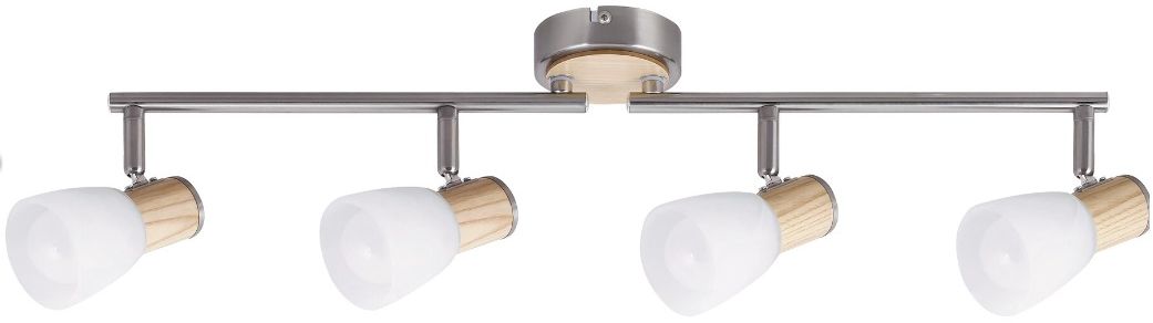 Rabalux Gavin lampada da soffitto 4x40 W bianco-cromo-satinato 6489