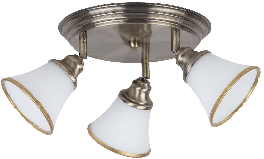 Rabalux Grando lampada da soffitto 3x40 W bianco-marrone 6548