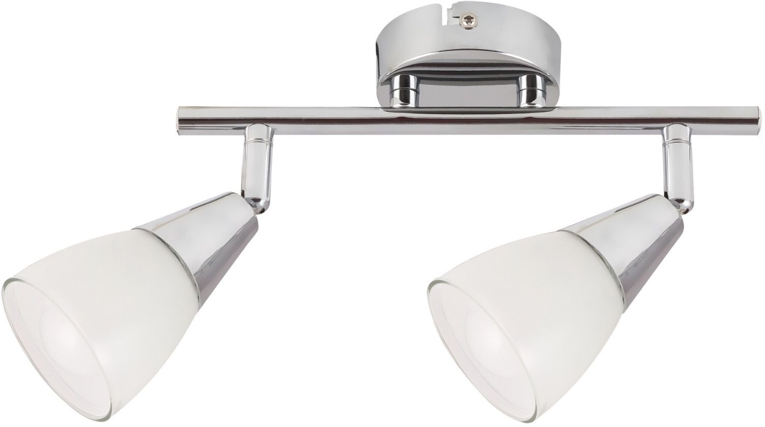 Rabalux Nicolette lampada da soffitto 2x40 W bianco-cromo 6768