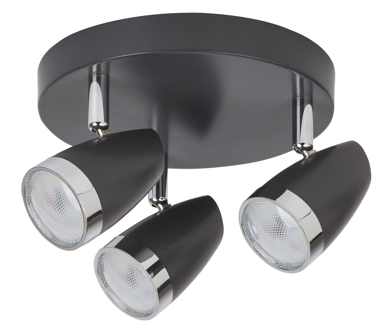 Rabalux Karen lampada da soffitto 3x4 W nero-cromo 6514