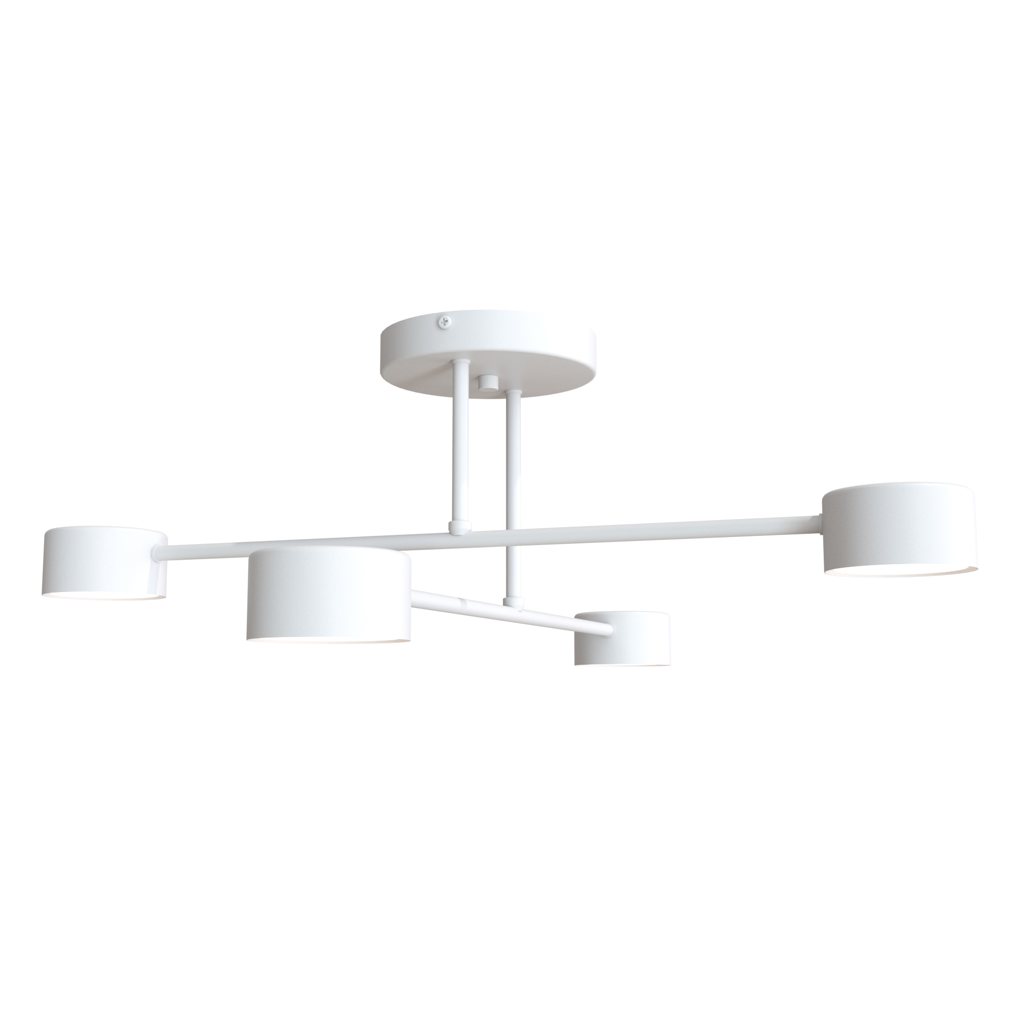 Emibig Halo lampada da soffitto 4x10 W bianco 1356/4