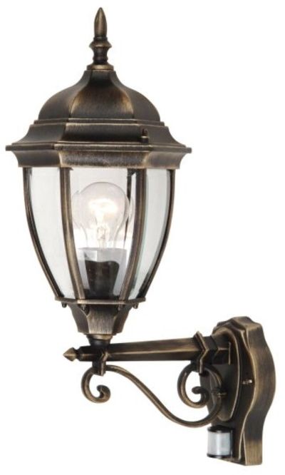 Rabalux Toronto lampada da parete per esterni 1x60 W trasparente-oro 8380
