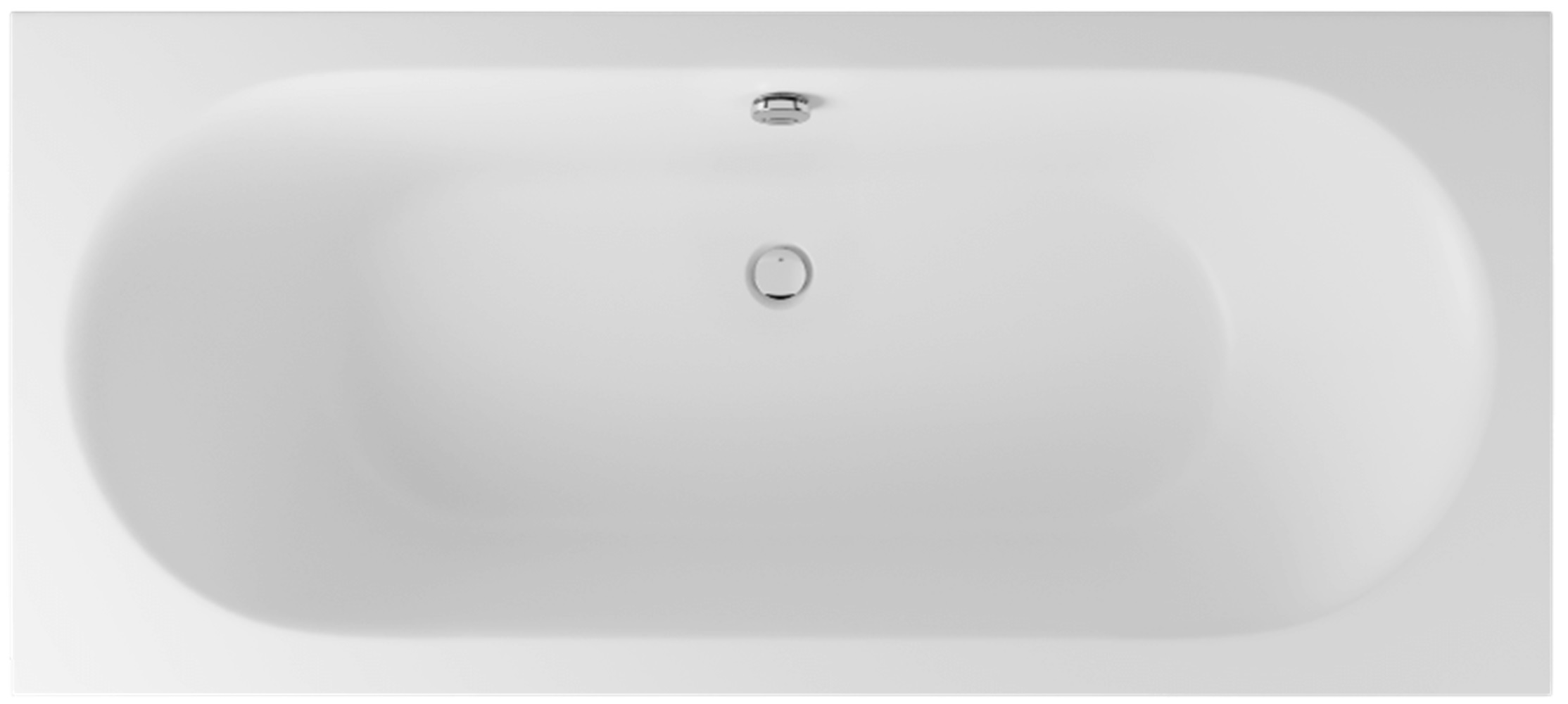 Excellent Oceana vasca da bagno rettangolare slim 160x75 cm bianco WAEX.OCE16EDMS