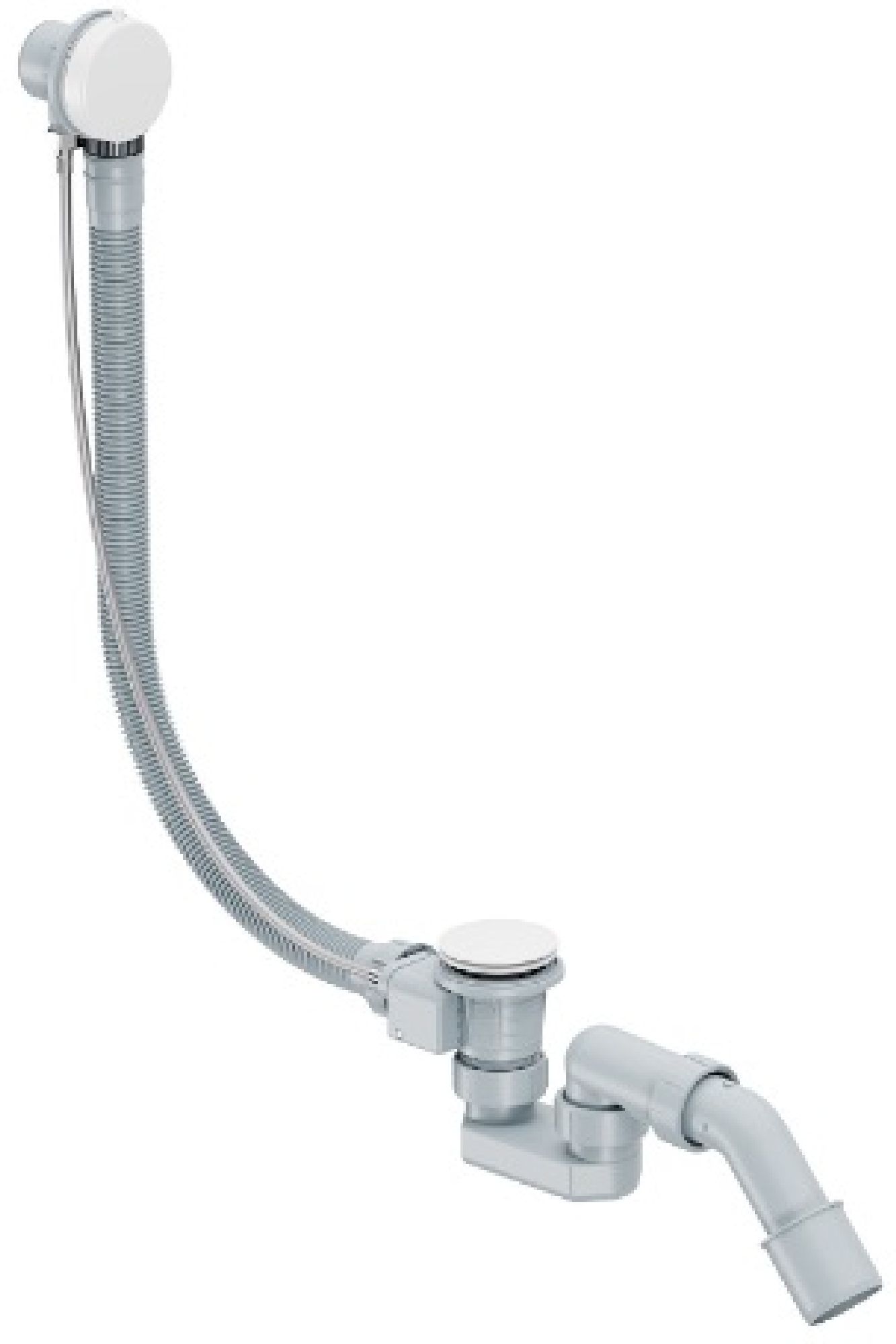 Excellent Simple sifone con troppopieno bianco ARIN.3180WH