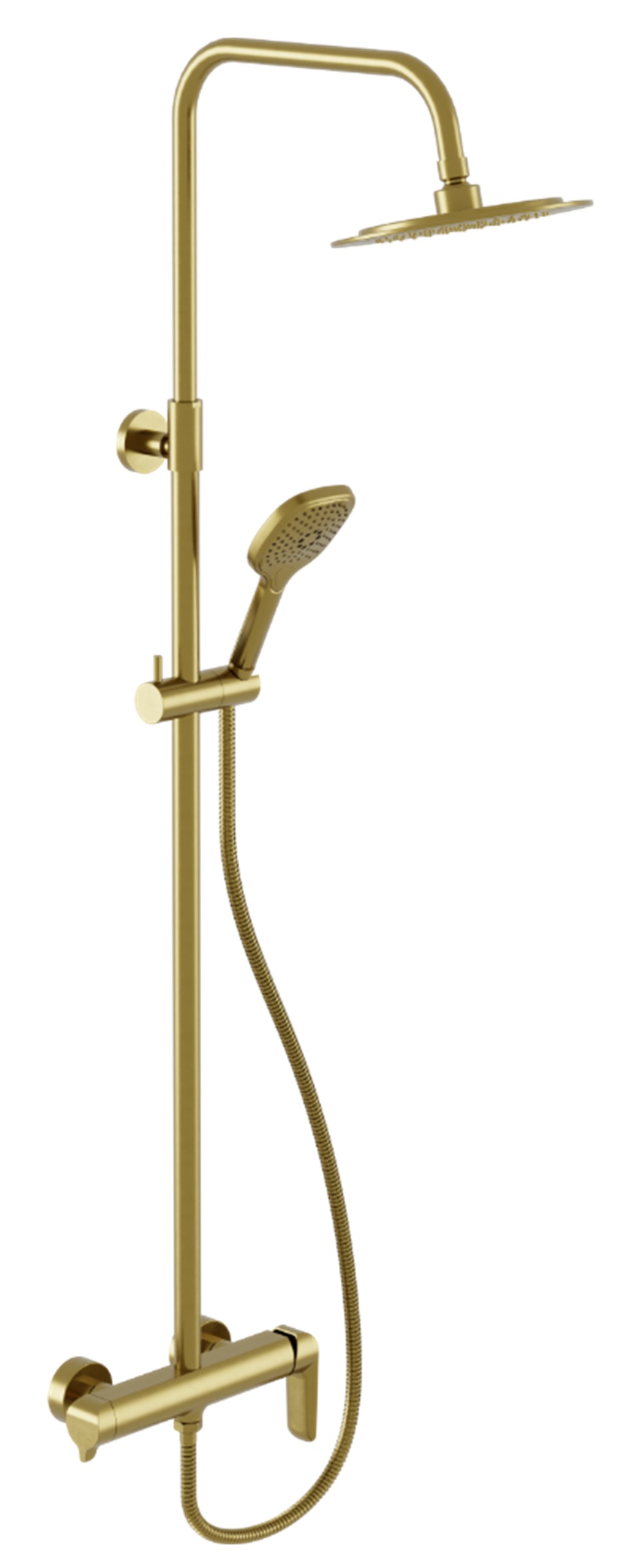 Excellent Clever 2.0 set doccia a parete con soffione oro AREX.4181GB