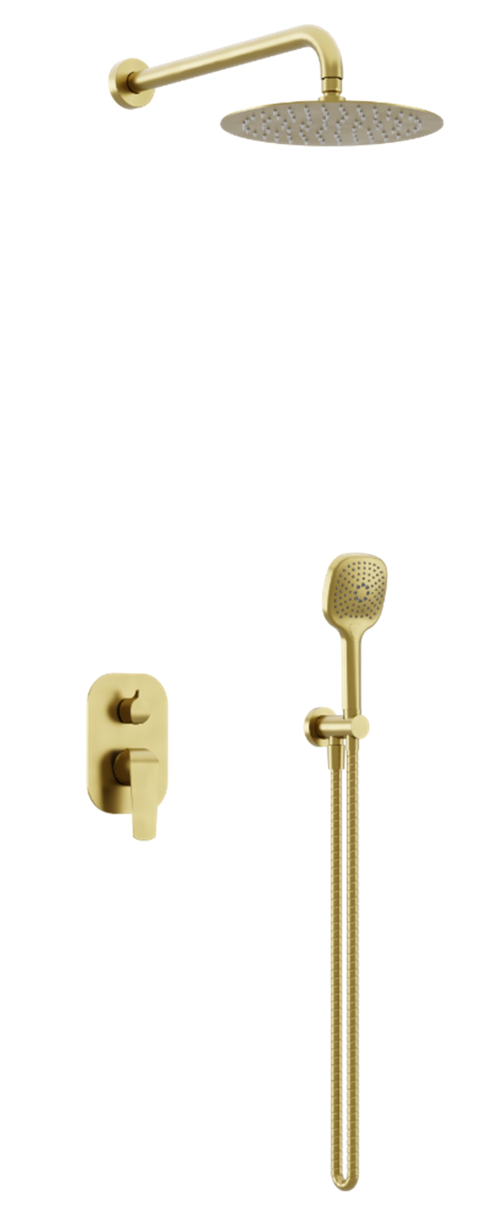 Excellent Clever 2.0 set doccia da incasso con soffione oro AREX.SET4145GB