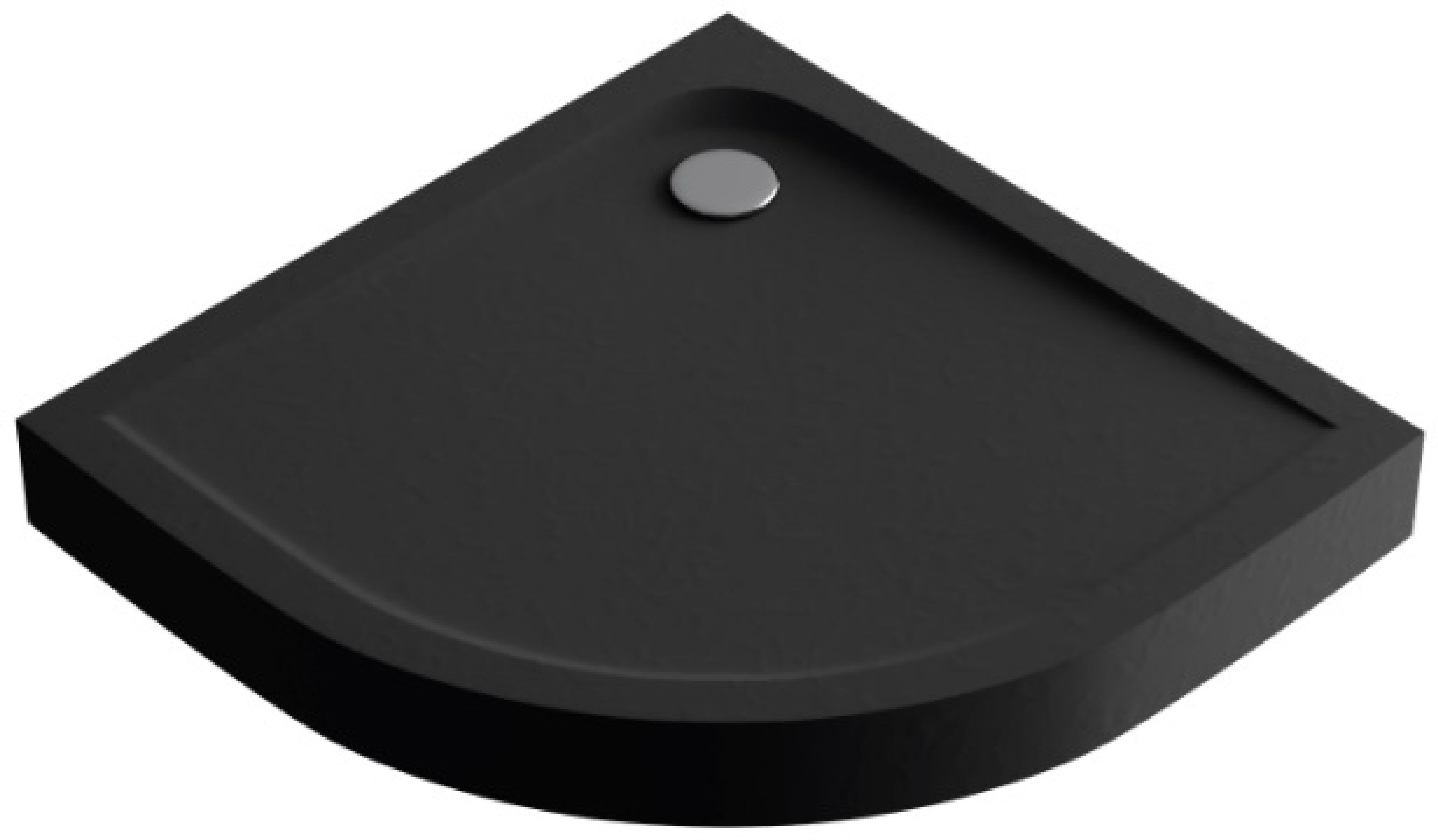 Excellent Sense X piatto doccia semicircolare 80x80 cm nero BREX.1404080080BLC