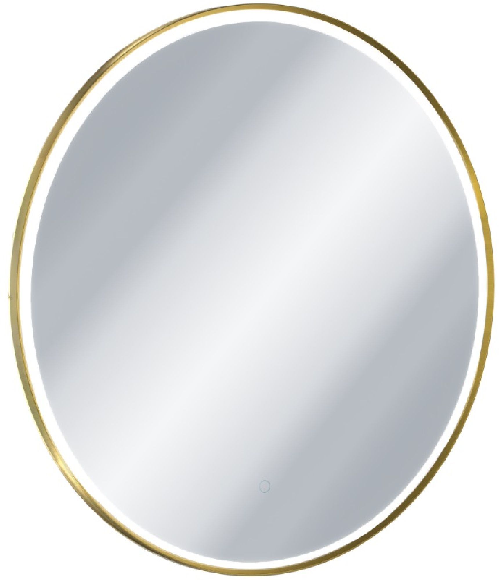 Excellent Corido specchio 80x80 cm rotonda con illuminazione con tappetino riscaldante oro DOEX.CO080.GB