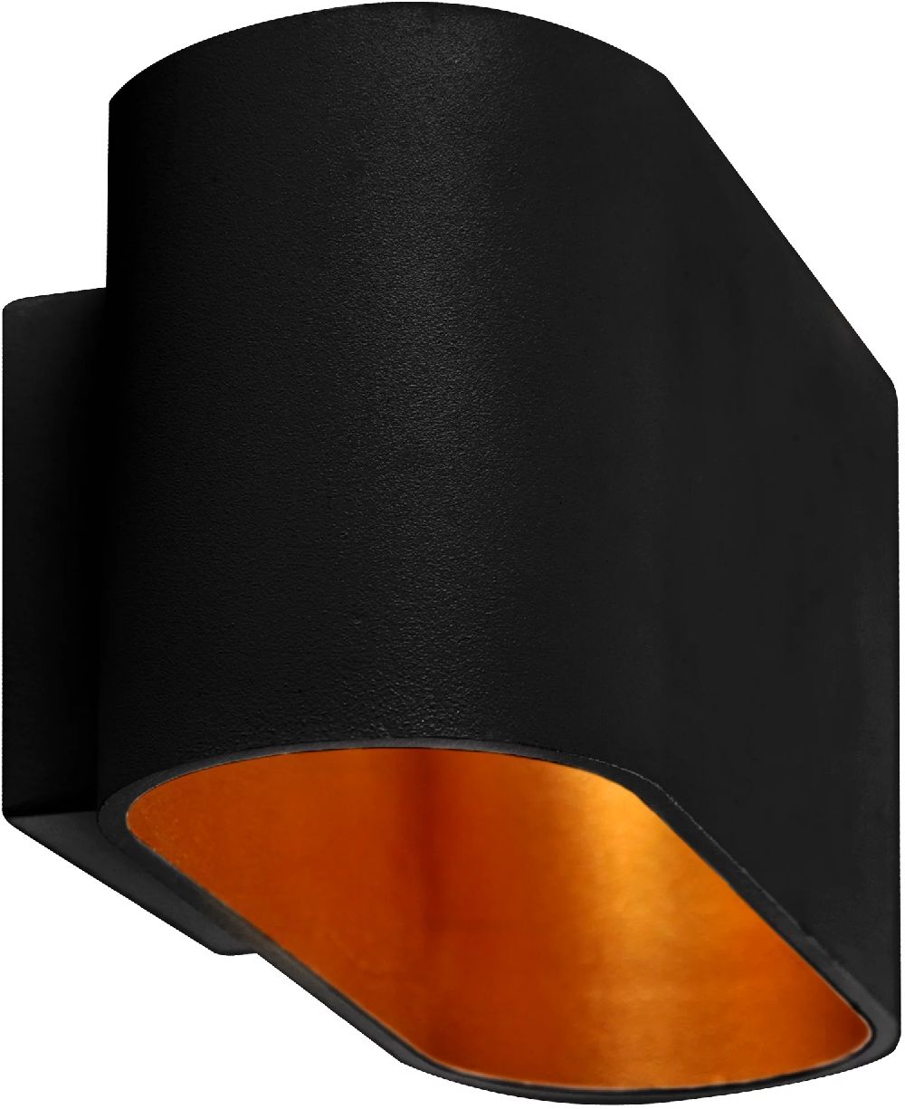 Goldlux Elissa lampada da parete 1x10 W nero 324412