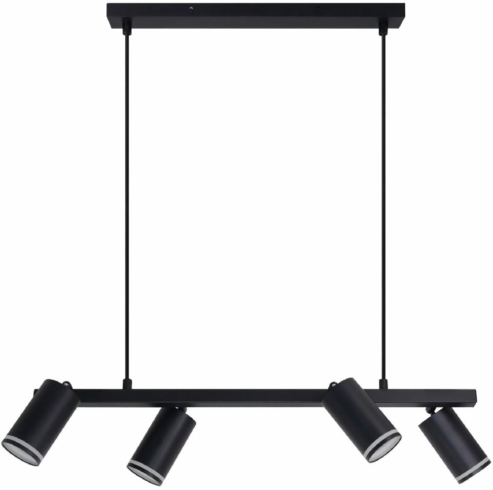 Goldlux Paris lampada sospesa 4x10 W nero 325358