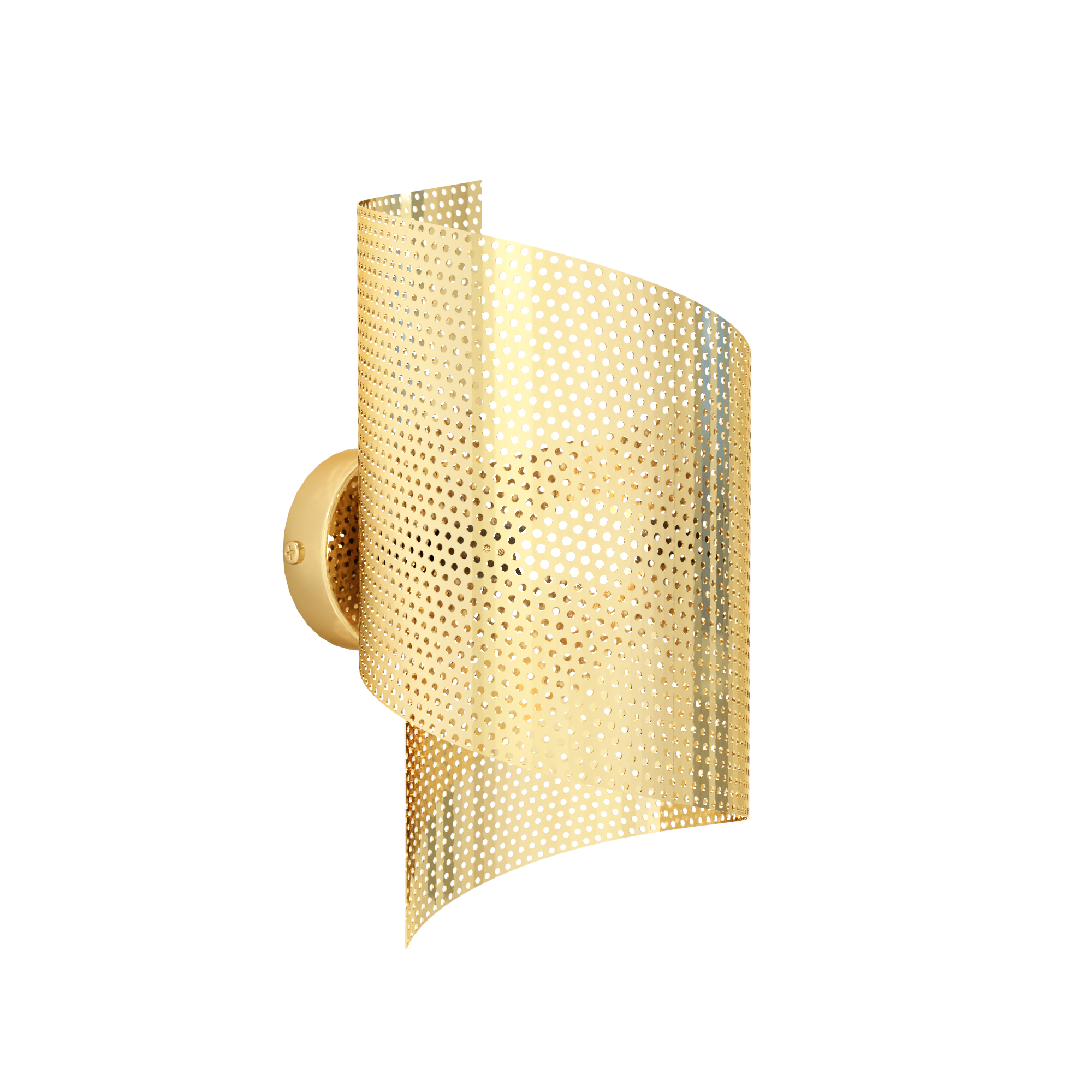 Emibig Spiral lampada da parete 1x8 W oro 1359/1