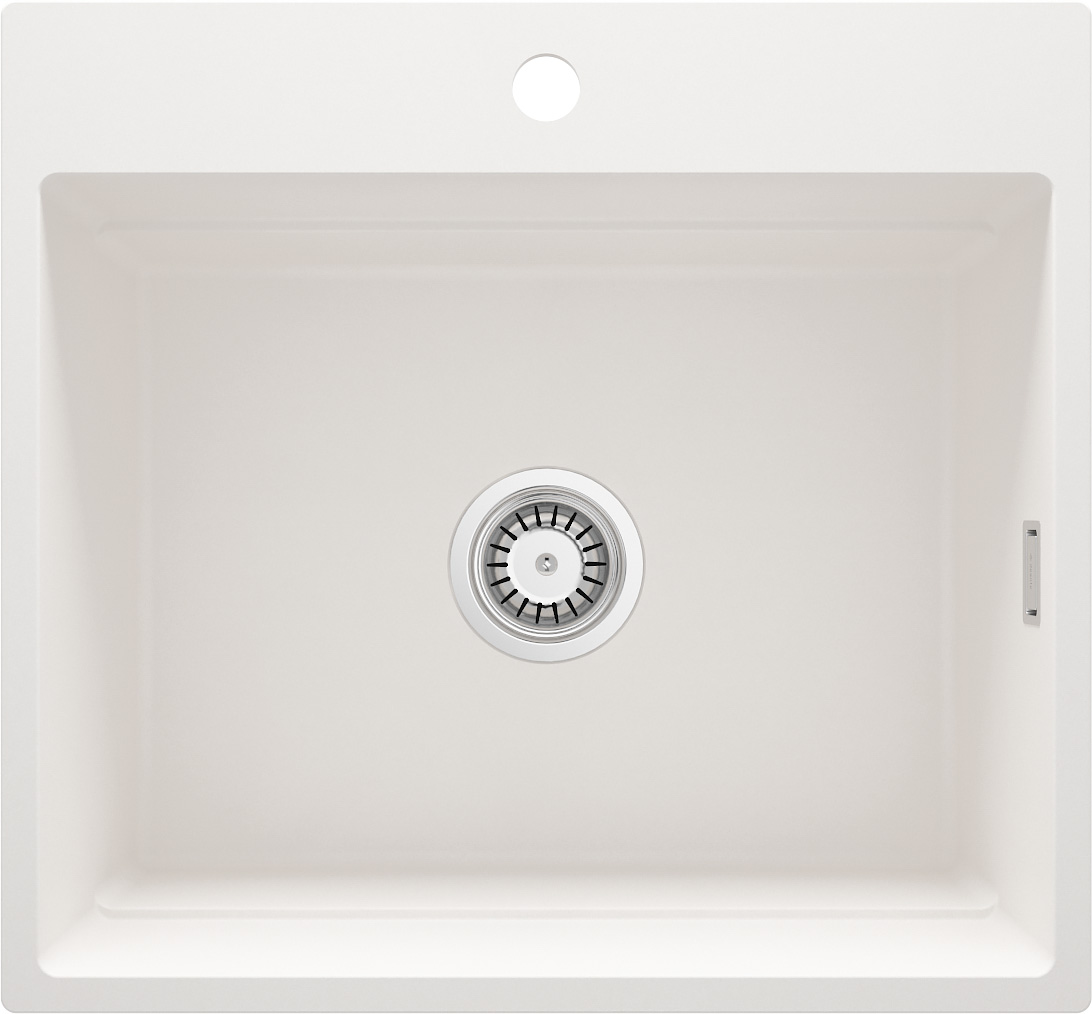 Deante Magnetic lavello in granito 56x52 cm bianco ZRM_A10A