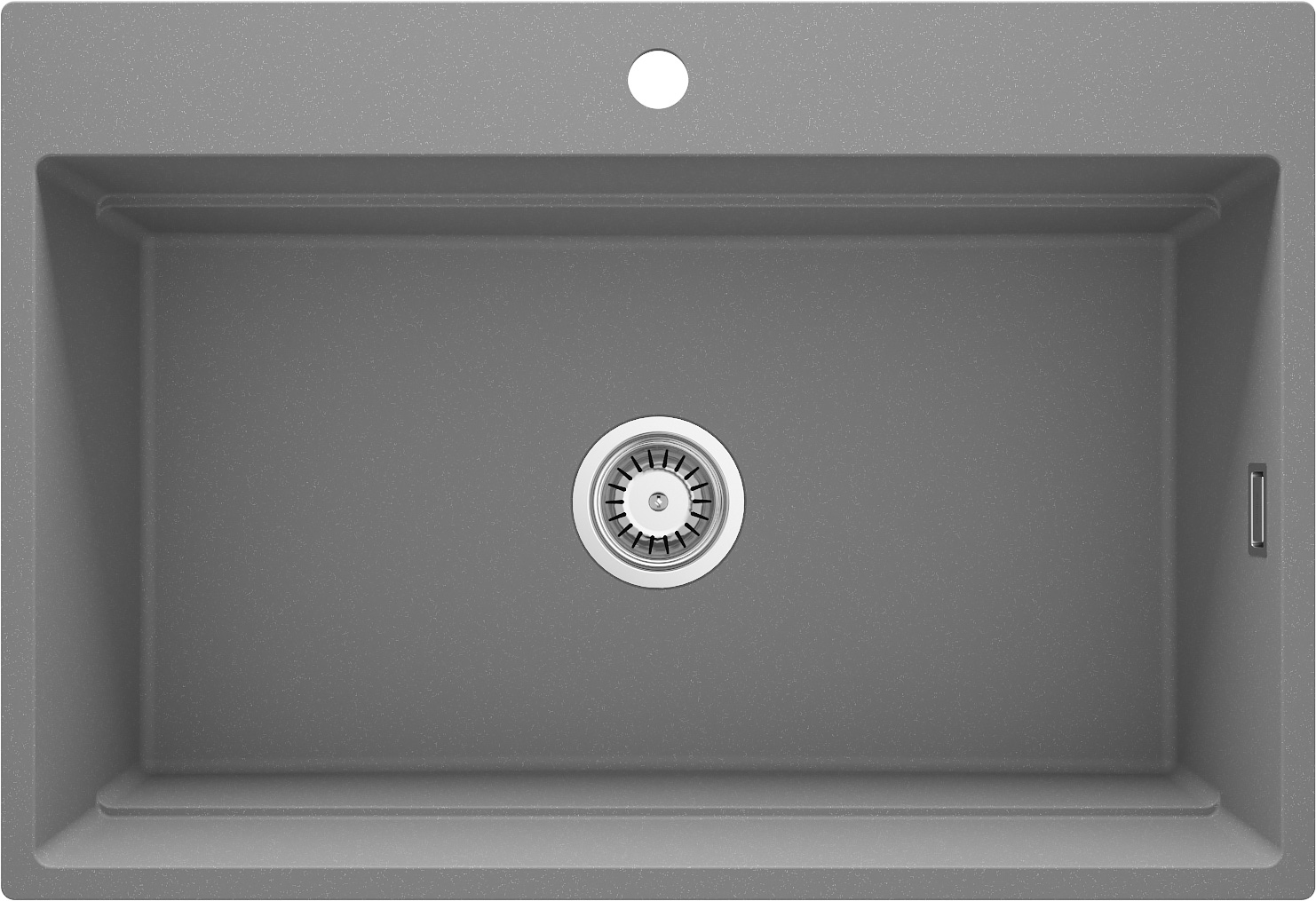 Deante Magnetic lavello in granito 76x52 cm grigio/grafite/inox ZRM_S10B