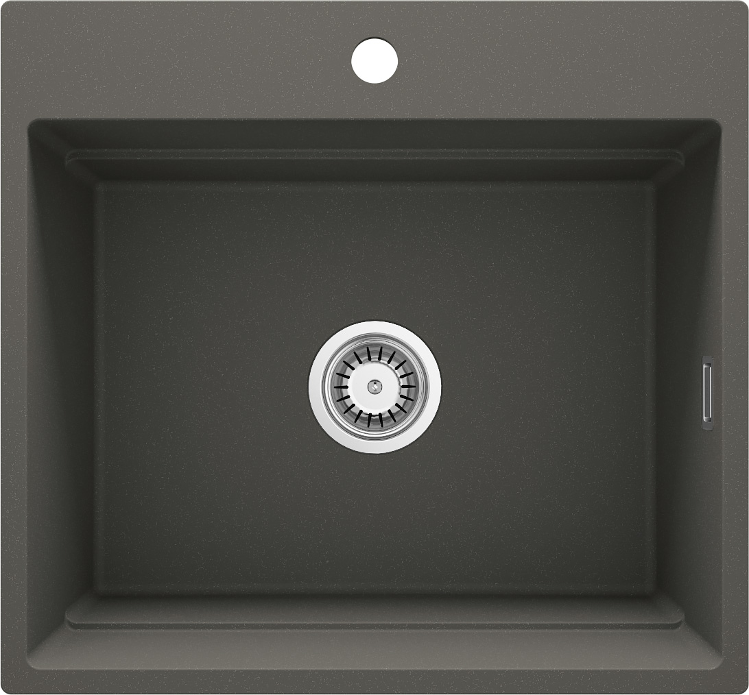 Deante Magnetic lavello in granito 56x52 cm grigio/grafite/inox ZRM_T10A