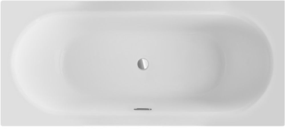 Besco Vitae Slim+ vasca da bagno rettangolare slim 159.5x75 cm bianco #WAV-160-SZ+