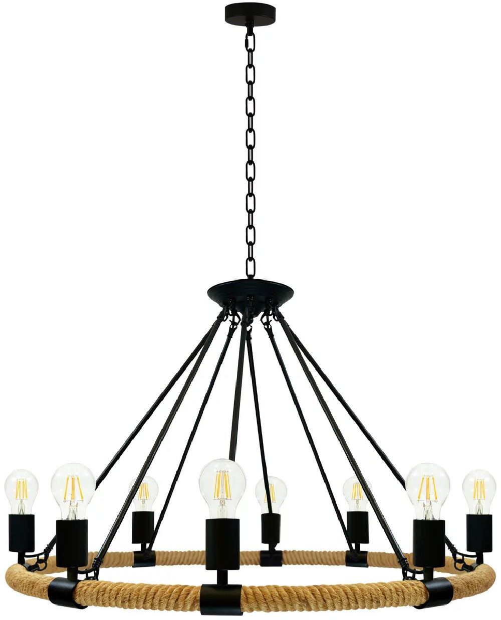 Goldlux Arthur lampada sospesa x20 W nero-beige 307927