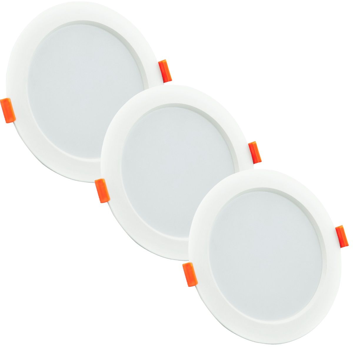 Goldlux Miro LED lampada da incasso 3x6 W bianco 304605