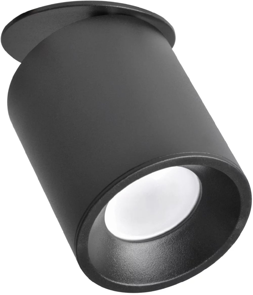 Goldlux Haron lampada da soffitto 1x10 W nero 314192