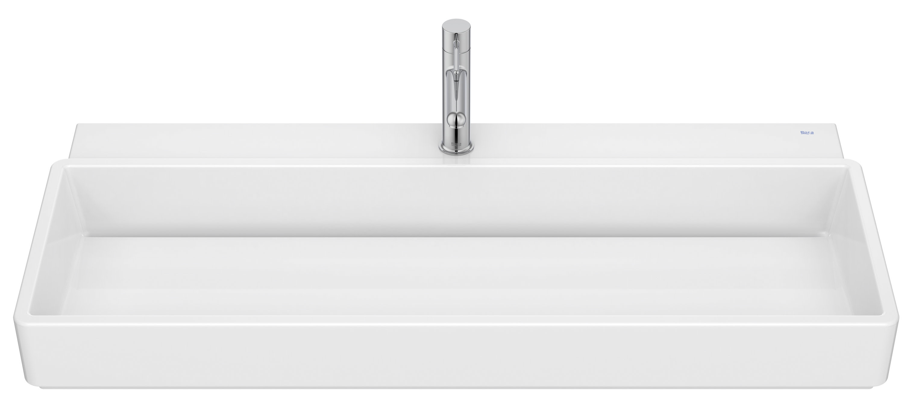 Roca Tura lavabo 100x43 cm rettangolare da mobile-da appoggio bianco A327698000