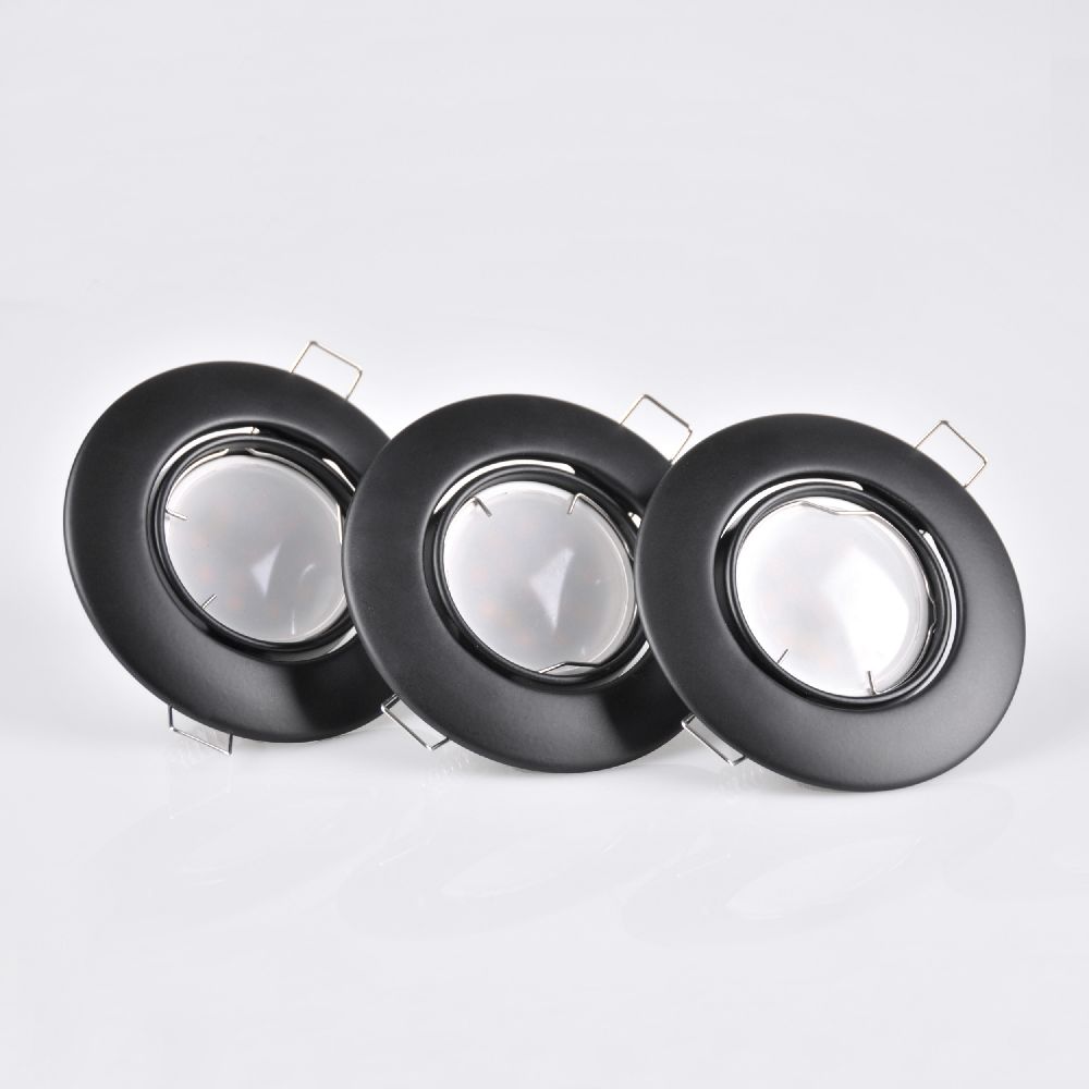 Goldlux Olin lampada da incasso 1x8 W nero 306227