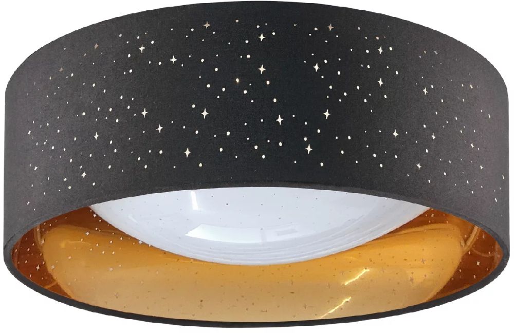 Goldlux Tuluza plafoniera 1x18 W nero 323088