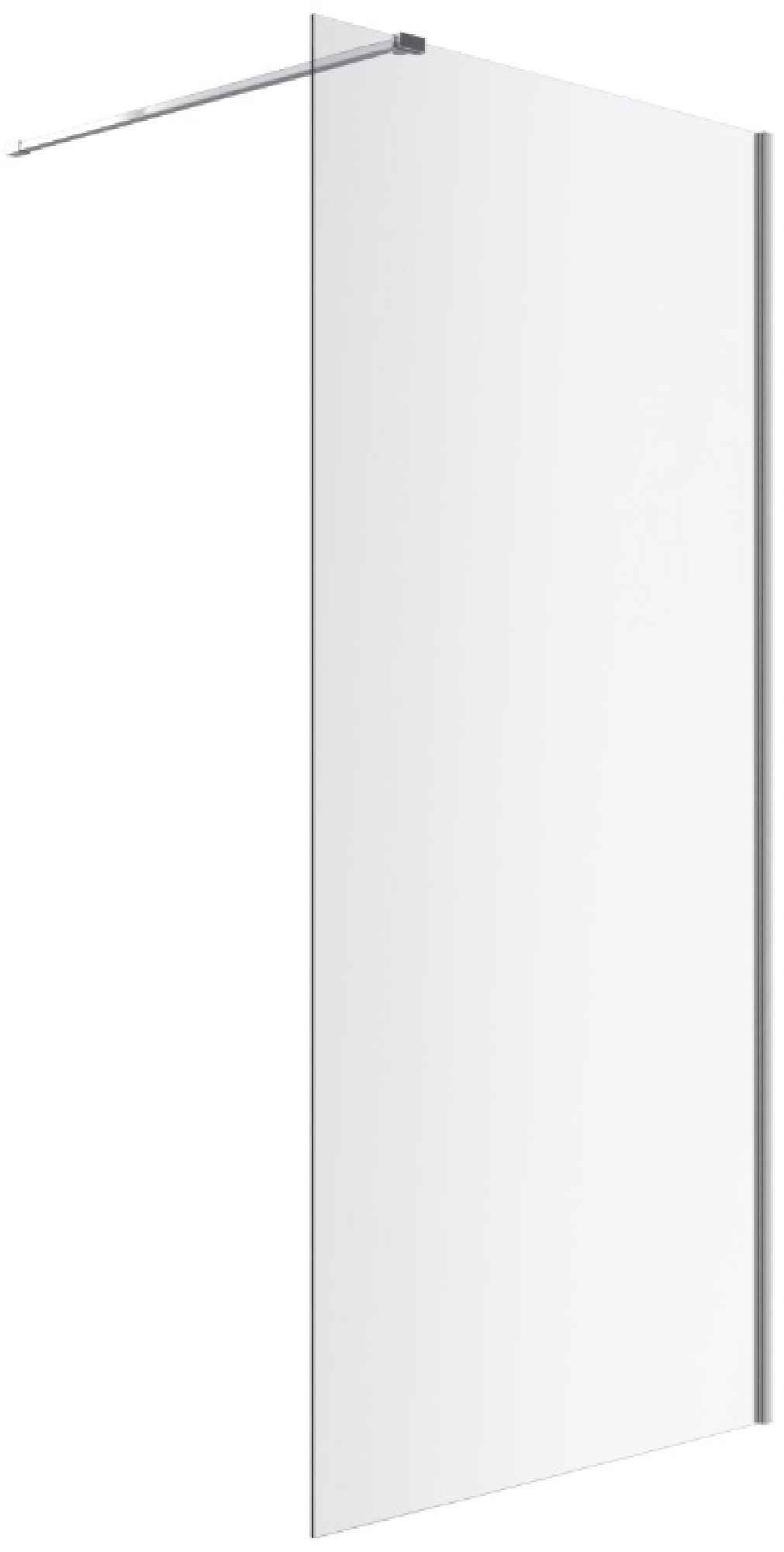 Excellent Vidoq parete doccia walk-in 110 cm cromo lucida/vetro trasparente KAEX.1512.1085.2000.06.01