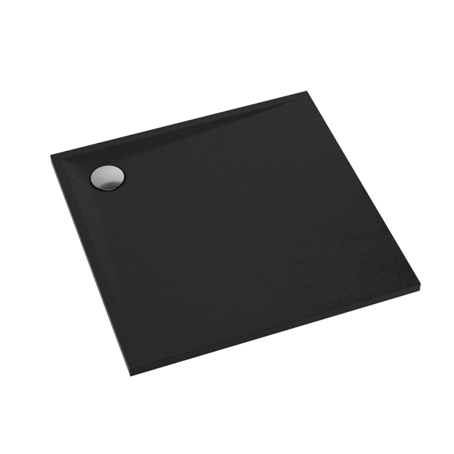 Schedline Libra Black Stone piatto doccia quadrato 90x90 cm bianco 3SP.L1K-9090/C/ST