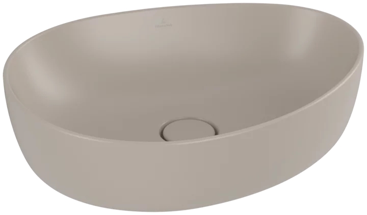 Villeroy & Boch Antao lavabo 51x40 cm ovale da appoggio marrone/beige 4A7351AM