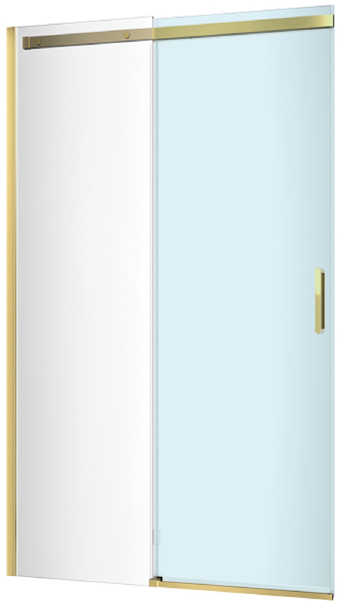 Excellent Rols porta doccia 120 cm scorrevole oro lucida/vetro trasparente KAEX.2612.1200.LP1/2.GL
