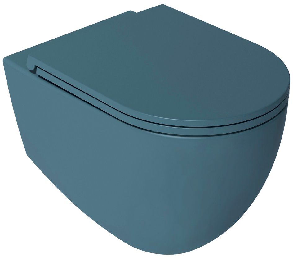 Isvea Infinity vaso wc sospeso senza brida verde opaco 10NF02004-2P