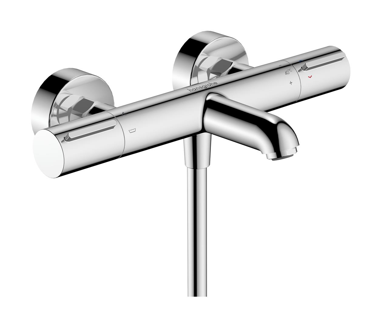 Hansgrohe Ecostat Element rubinetto per vasca e doccia a parete con termostato cromo 13347000