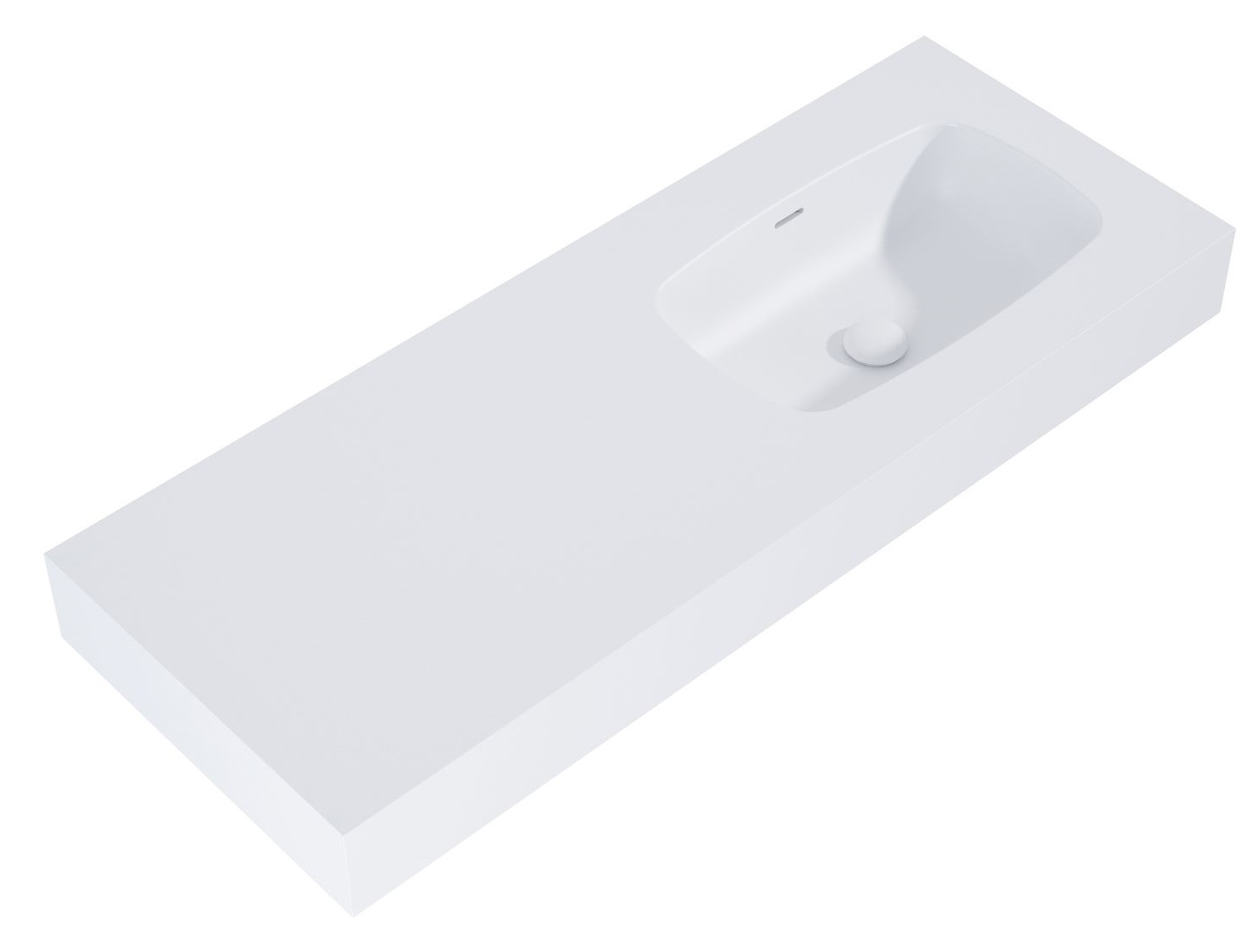 Elita Dimple lavabo 121x46 cm rettangolare a parete bianco RE041202025290