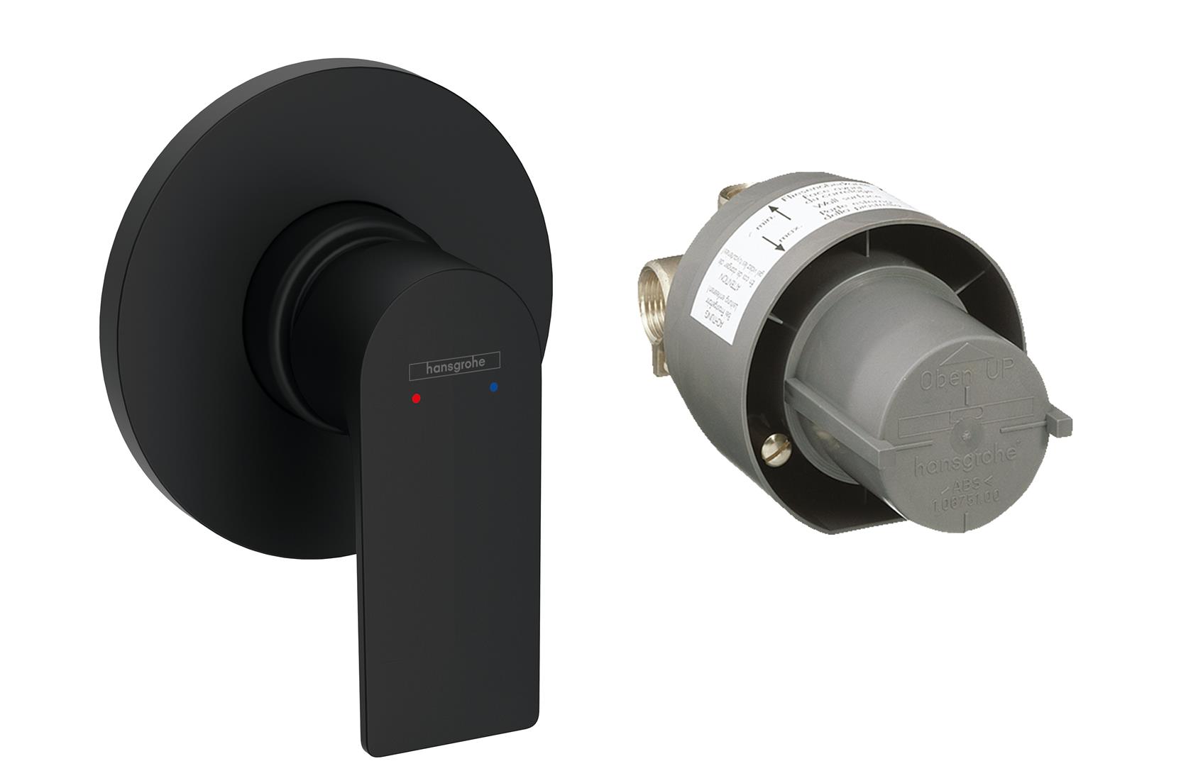 Hansgrohe Rebris E rubinetto per doccia da incasso nero 72658670